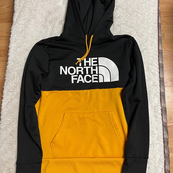 Mens North Face Black & Yellow Hoodie - Picture 1 of 2